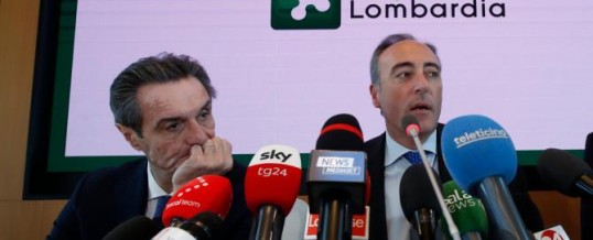 Coronavirus: non vi pare sospetta l’esposizione mediatica del Presidente della Lombardia Fontana e dell’assessore Gallera?