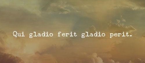 Renzi: Qui gladio ferit gladio perit…