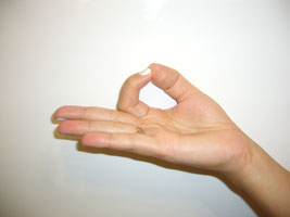 anello con le dita